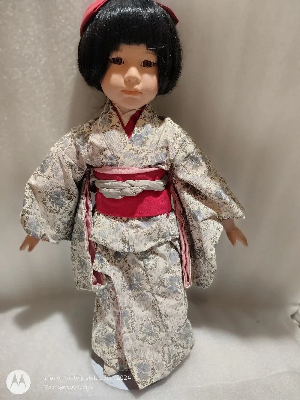 VNTG 1991 Asian Japanese Kimono Porcelain Collectable Doll- 'Yokia'